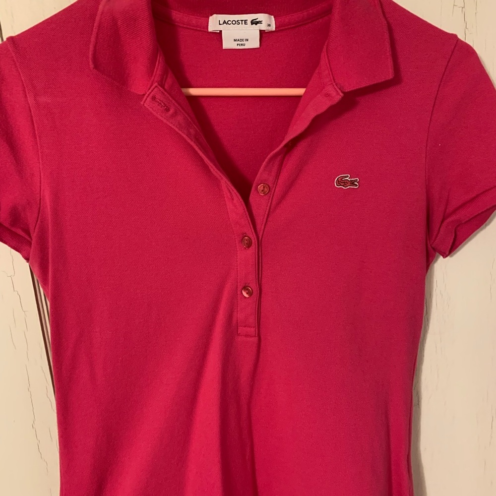 Lacoste Polo Shirt Hot Pink Women